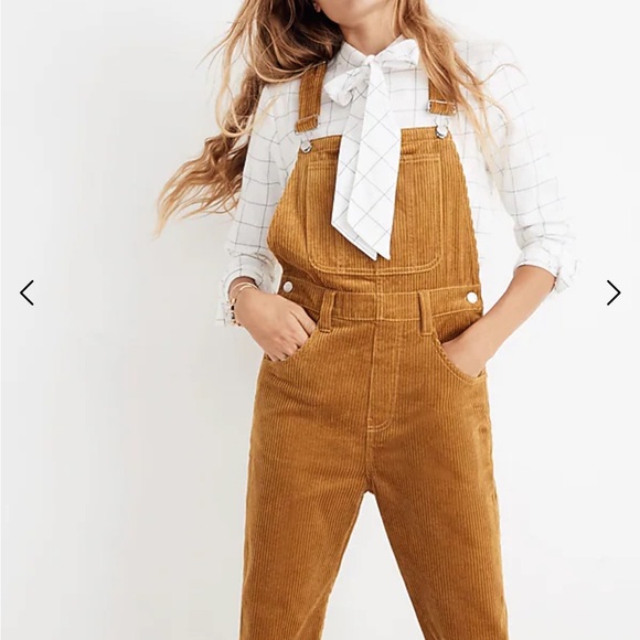 Madewell Pants - Madewell Straight Leg Overalls Corduroy Edition